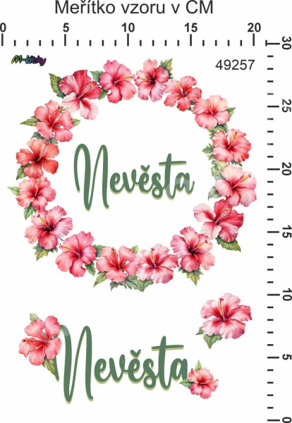 Nažehlovačky - nevěsta (1)