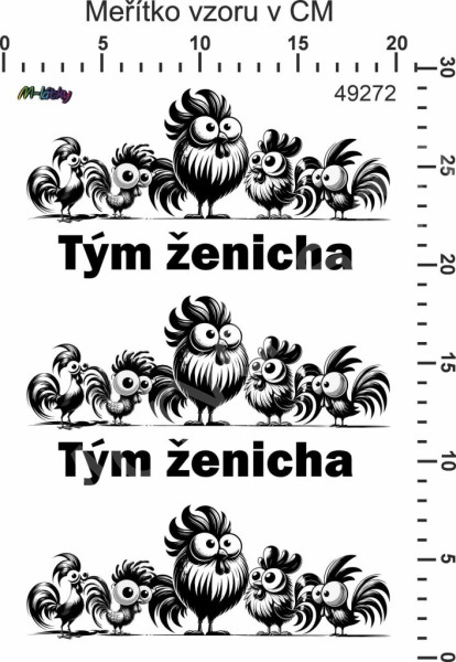 Nažehlovačky -  tým ženicha (1)