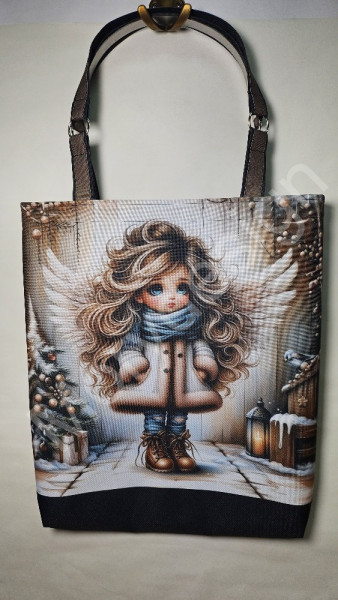 nákupní taška -Andělka vánoční (2)