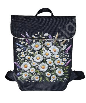 Batoh Sissi kočárkovina- kopretiny (2)