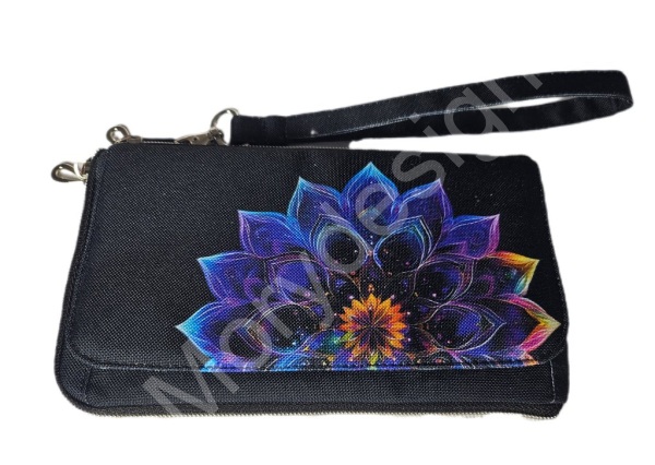 Obal na mobiní telefon/ peněženka - kočárkovina - mandala (6)