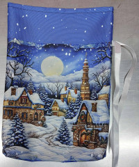 Dárkový sáček -vánoční domy