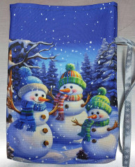 Dárkový sáček  sněhuláci -zima