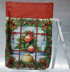 Dárkový sáček - vánoční ozdoby