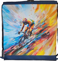 Vak stahovací L 45x41cm - cyklista