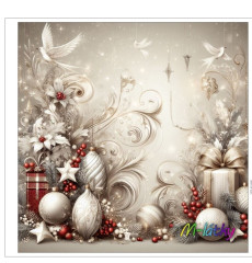 Potah na polštář -samet- vánoční ozdoby