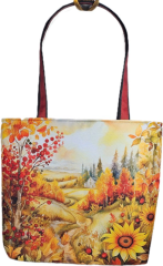 Taška Hokkaido - Kočárkovina -slunečnice-podzimní krajina