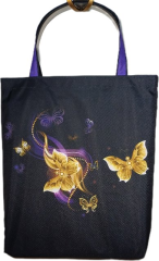 nákupní taška  - motýli zlatofialoví