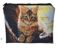 Kapsička na tašku/kosmetička- kočka
