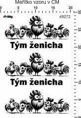 Nažehlovačky -  tým ženicha