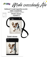 Crossbody/ taštička Ála -Biewer terier