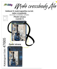 Crossbody/ taštička Ála -kytara