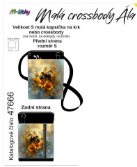 Crossbody/ taštička Ála -včela