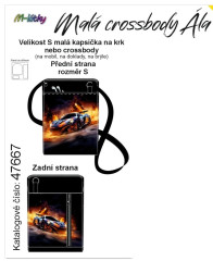Crossbody/ taštička Ála -hořící auto