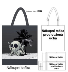 nákupní taška - lebkoun na pláži