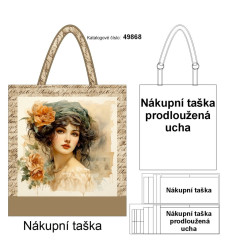 nákupní taška - vintage dáma