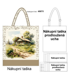 nákupní taška - vintage chata
