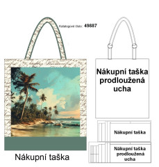 nákupní taška - vintage pláž