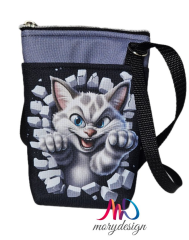 Crossbody/ taštička Ála -kočka zeď