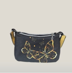Kabelka Vally - zlatý motýli (8)