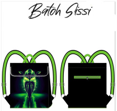 Batoh Sissi kočárkovina-motorka zelená