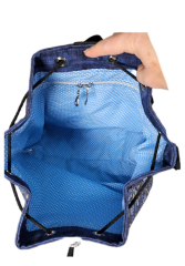 Vako bag- crossbody nebo vak na záda- květiny denim (1)