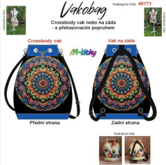 Vako bag- crossbody nebo vak na záda- mandala