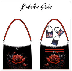 Kabelka Soňa - růže červené