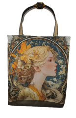 nákupní taška - vintage dáma