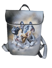 Batoh Sissi kočárkovina- francouzský buldoček