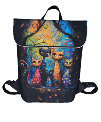 Batoh Sissi kočárkovina-kočky