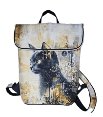 Batoh Sissi kočárkovina- kočka