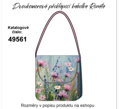 kabelka Renata -luční květy