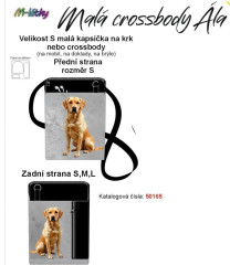 Crossbody/ taštička Ála - Zlatý retriever