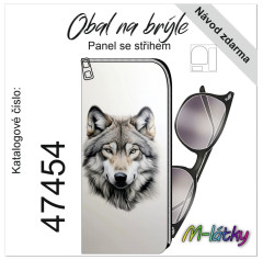 obal na brýle/mobil - vlk