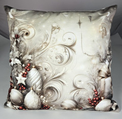 Potah na polštář -samet- vánoční ozdoby