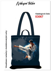 nákupní taška - karate muž