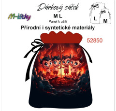 Dárkový sáček velký-čerti -mikuláš - vánoční