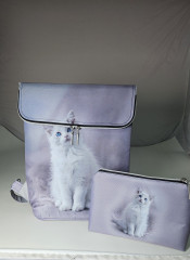 Kosmetická taška Eliška -kočka růžový