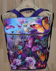Batoh Sissi - Motýli fialoví