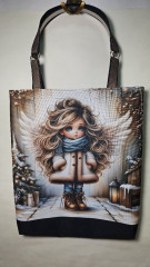 nákupní taška -Andělka vánoční (2)