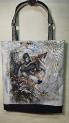 nákupní taška -vánoční vlk