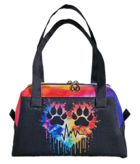 Kosmetická taška Jana malá - tlapky EKG