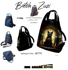 Batoh Zuzi -Egypt- kočka Bastet