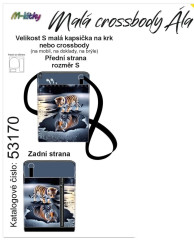 Crossbody/ taštička Ála - tygr zrcadlení