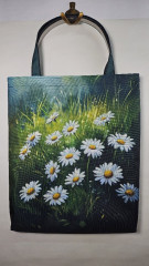 nákupní taška - kopretiny