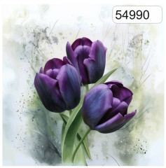 Potah na polštář -samet- tulipány