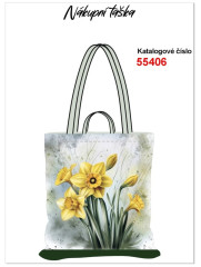 nákupní taška - narcis