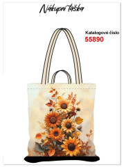 nákupní taška - žluté květy