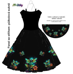 NA ZAKÁZKU sukně půlkolová-vel.M - silky - magické vážky